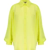 OUD Top Kristen Mousseline Soie Jaune Fluo 17