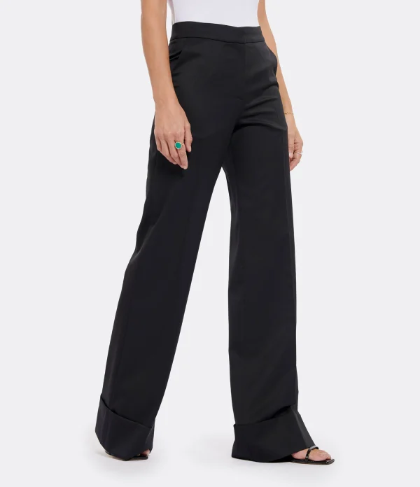 OUD Pantalon Costume Laine Noir 5