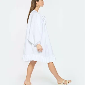 PATOU Robe Froufrou Coton Blanc 18