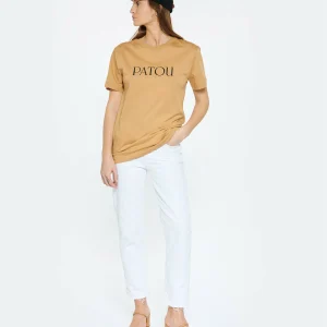 Tee-shirt Essential Patou Coton Marron Chestnut 12