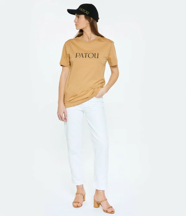 Tee-shirt Essential Patou Coton Marron Chestnut 5