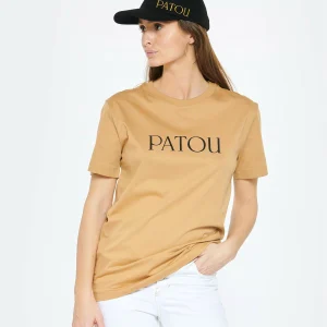 Tee-shirt Essential Patou Coton Marron Chestnut 10