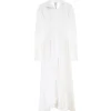 PATOU Robe Longue Painter Coton Blanc 16