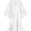 PATOU Robe Froufrou Coton Blanc 14