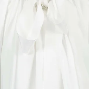 PATOU Robe Froufrou Coton Blanc 10