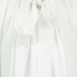 PATOU Robe Froufrou Coton Blanc 10