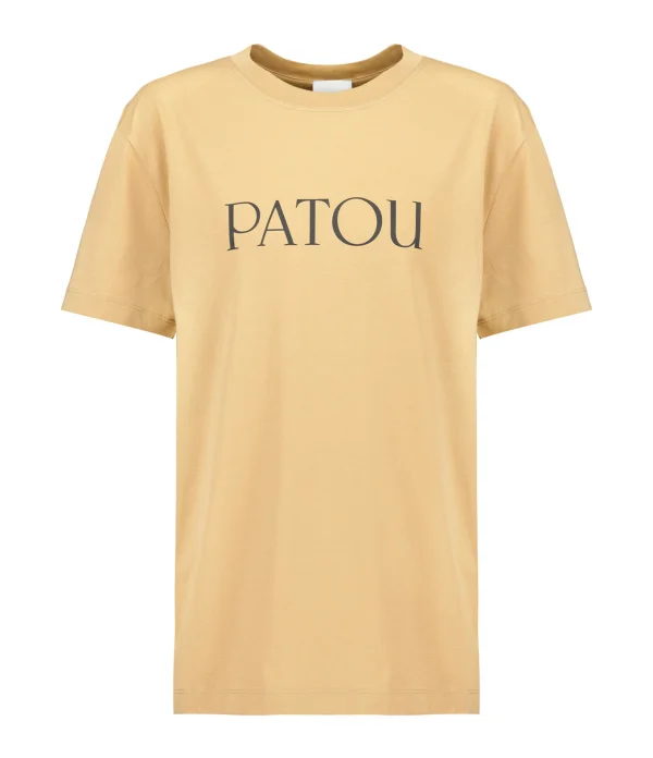 Tee-shirt Essential Patou Coton Marron Chestnut 1