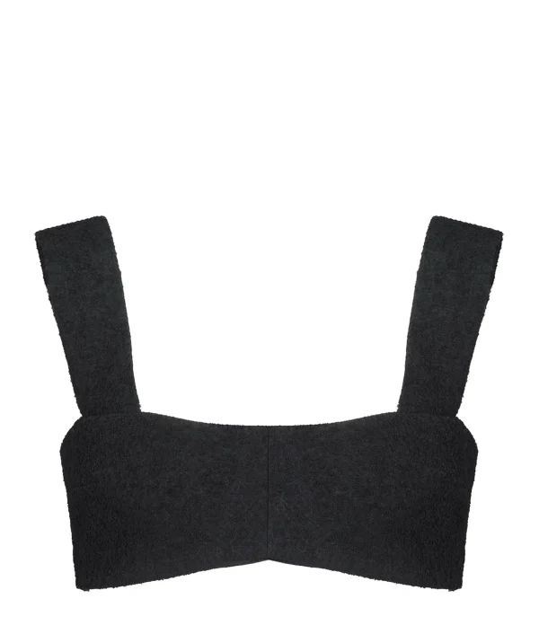 PATOU Top Corsage Coton Noir 1