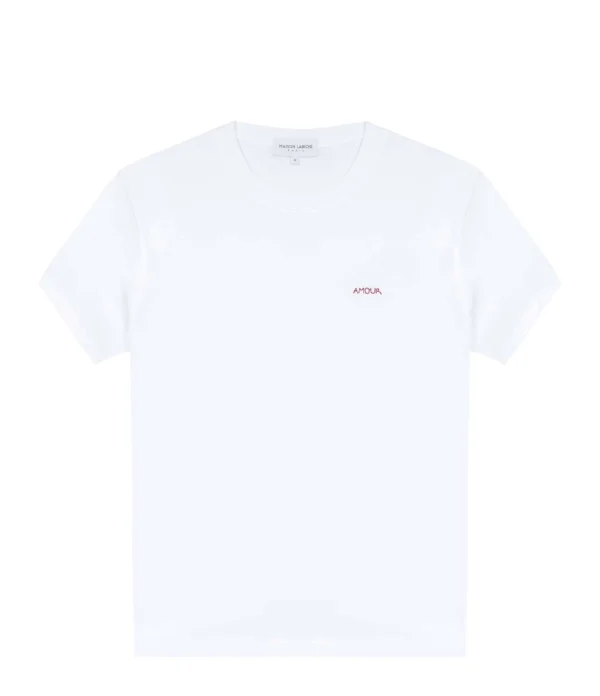 Maison Labiche Tee-shirt Unisexe Amour Coton Biologique Blanc 1