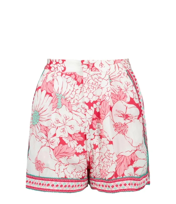 Poupette St Barth Short Isabelle Satin Rose 1