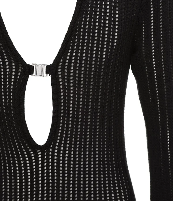 RAIINE Robe Dey Maille Noir 3