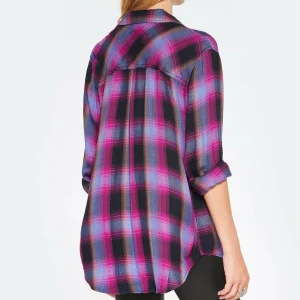 RAILS Chemise Hunter Navy Magenta Sky 15