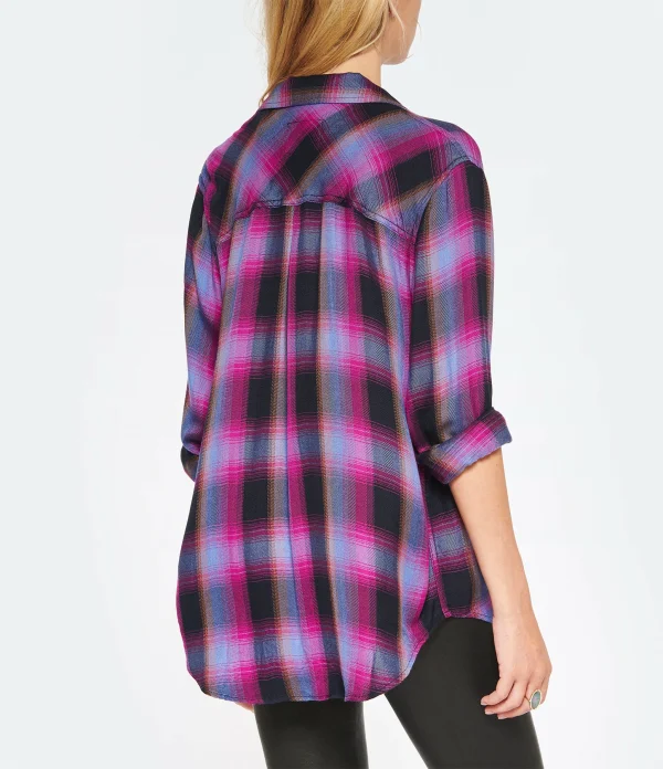 RAILS Chemise Hunter Navy Magenta Sky 6