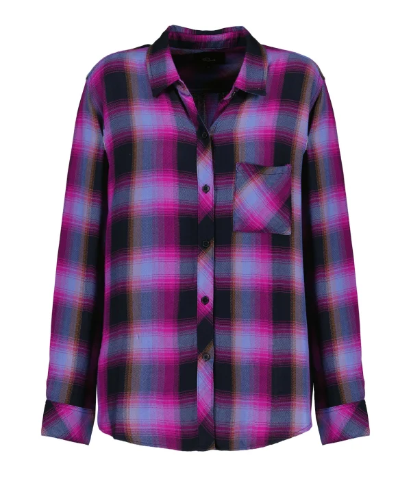 RAILS Chemise Hunter Navy Magenta Sky 1