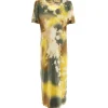 RAQUEL ALLEGRA Robe Longue New Flutter Jaune 11