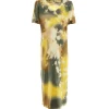 RAQUEL ALLEGRA Robe Longue New Flutter Jaune 14