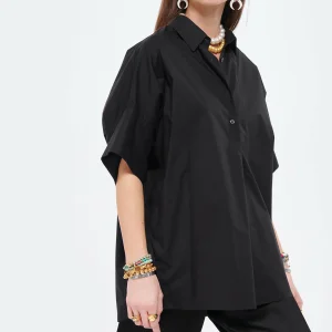 ROBERTO COLLINA Blouse Coton Noir 11