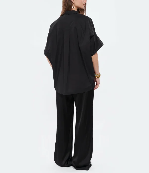 ROBERTO COLLINA Blouse Coton Noir 6