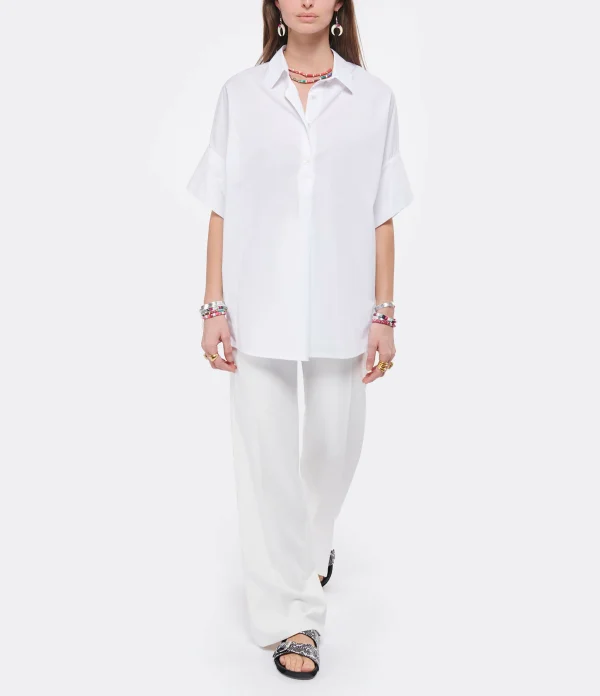 ROBERTO COLLINA Blouse Coton Blanc 5