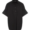 ROBERTO COLLINA Blouse Coton Noir 19