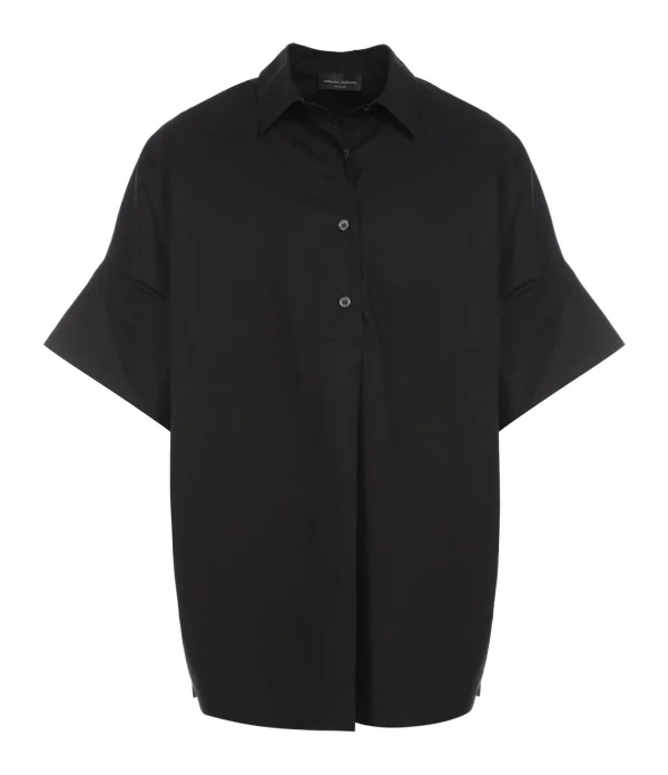 ROBERTO COLLINA Blouse Coton Noir 1