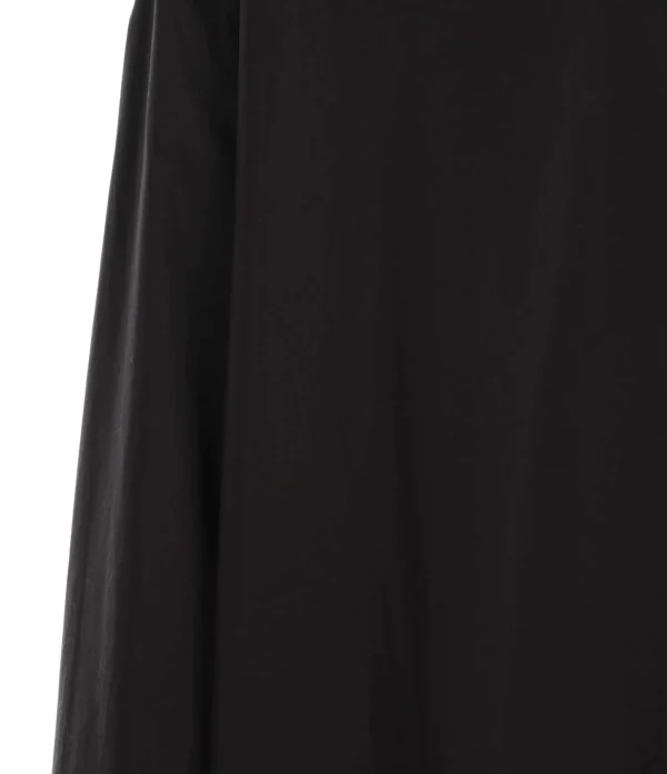 ROBERTO COLLINA Robe Chemise Coton Noir 3