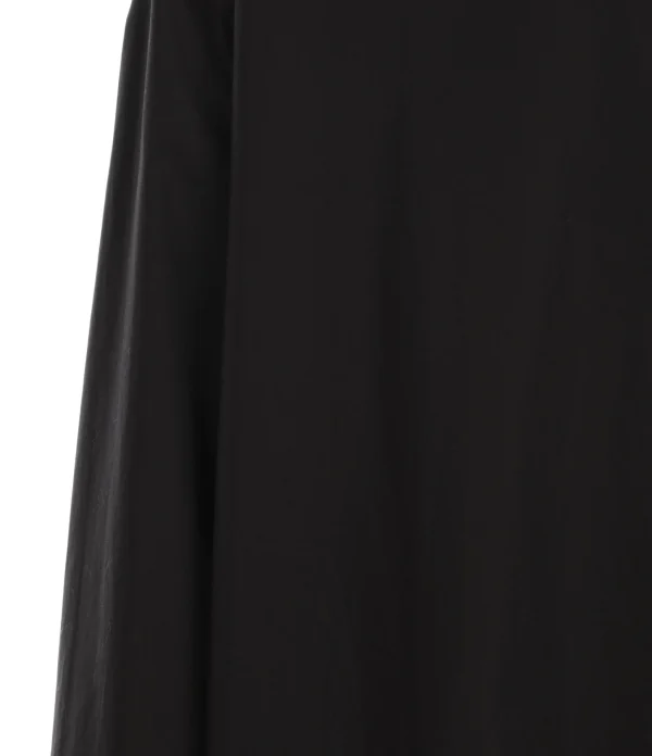 ROBERTO COLLINA Robe Chemise Coton Noir 3