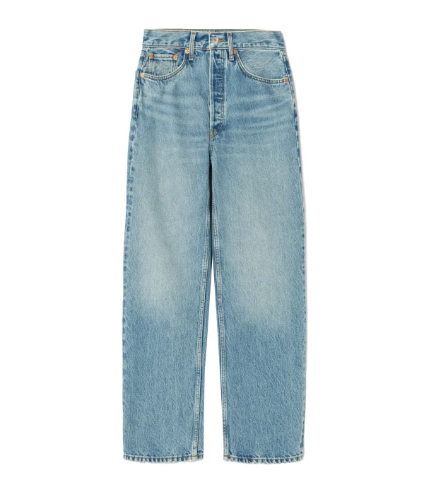 RE/DONE Jean 90s Crop Low Slung Denim Bleu 1