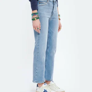 RE/DONE Jean 70s Crop Boot Denim Bleu Délavé 13