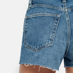 RE/DONE Short 70s High Rise Denim Bleu 18