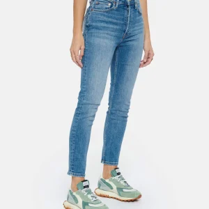 RE/DONE Jean 90s High Rise Ankle Crop Denim Bleu 14