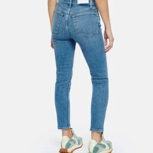 RE/DONE Jean 90s High Rise Ankle Crop Denim Bleu 16