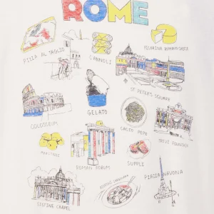 RE/DONE Tee-shirt Rome Coton Blanc Vintage 9