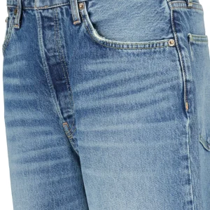 RE/DONE Jean 90S Low Slung Coton Bleu Vintage Pearl 11