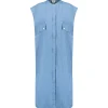 Roseanna Robe Coton Bleu 16