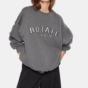 ROTATE Sweatshirt Classic Logo Coton Gris, Capsule Sunday 11