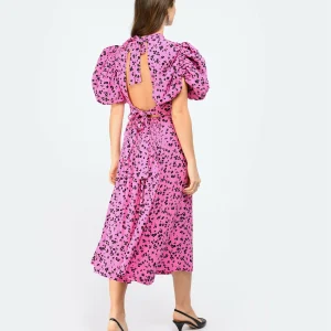 ROTATE Robe Bouffante Jacquard Rose 12