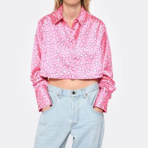 ROTATE Chemise Courte Rose 8