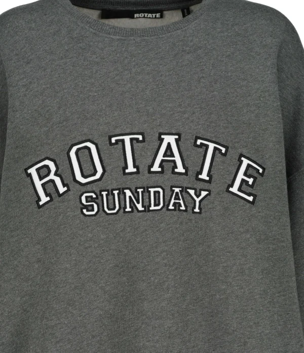 ROTATE Sweatshirt Classic Logo Coton Gris, Capsule Sunday 3