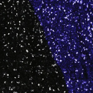 ROTATE Robe Mini Bicolore Sequins Noir Bleu 8