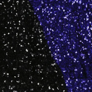 ROTATE Robe Mini Bicolore Sequins Noir Bleu 8