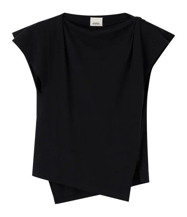 Isabel Marant Tee-shirt Sebani Coton Noir 1