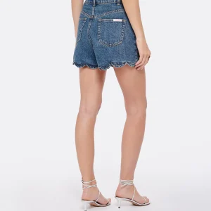 SELF PORTRAIT Short Denim Bleu 15