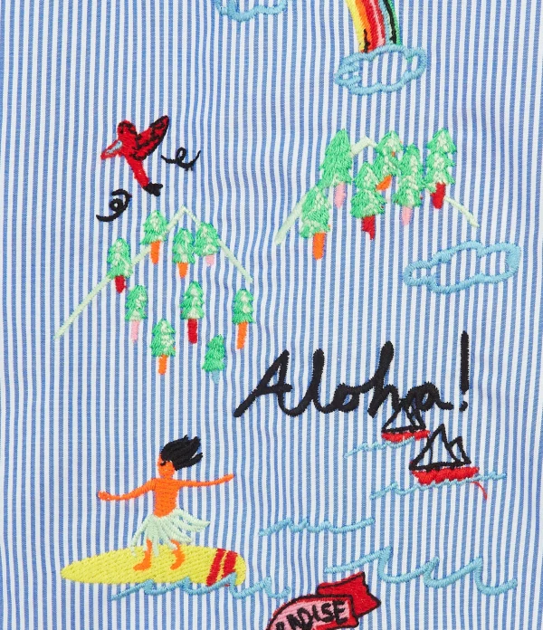 MIRA MIKATI Chemise Coton Bleu 4