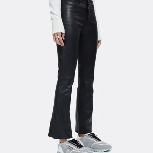 STOULS Pantalon Dean Agneau Plongé Regular Noir 15