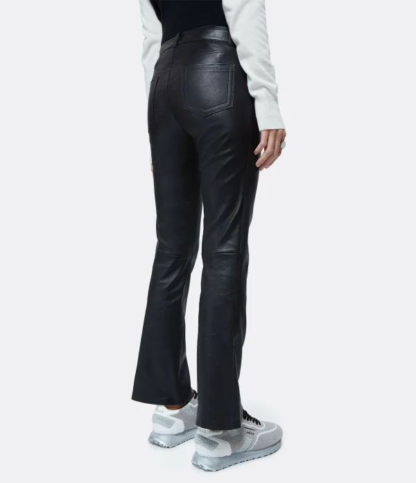 STOULS Pantalon Dean Agneau Plongé Regular Noir 6