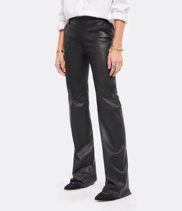 STOULS Pantalon Oswald Agneau Plongé Light Noir 5