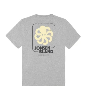 JONSEN ISLAND Tee-Shirt Classic Big Label Gris Clair 6