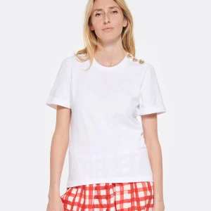 Tara Jarmon Tee-shirt Tampa Coton Blanc 10