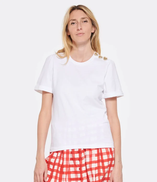 Tara Jarmon Tee-shirt Tampa Coton Blanc 4